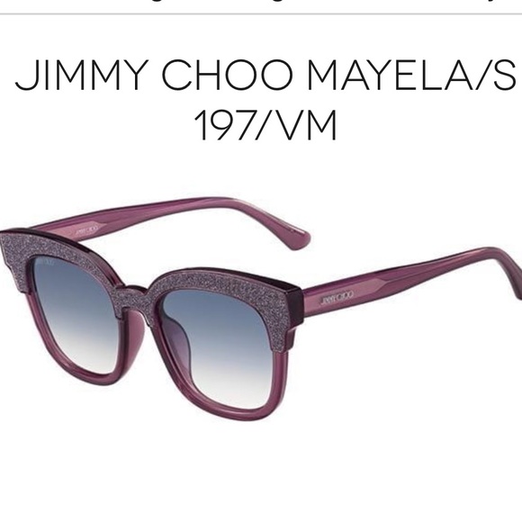 Jimmy Choo Accessories Nwt Jimmy Choo Mayela Glitter Sunglasses